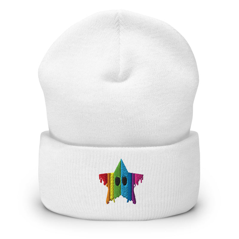 Drippy Star - Embroidered Beanie