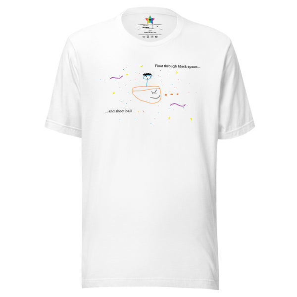 Float through black space & Shoot ball Shirt