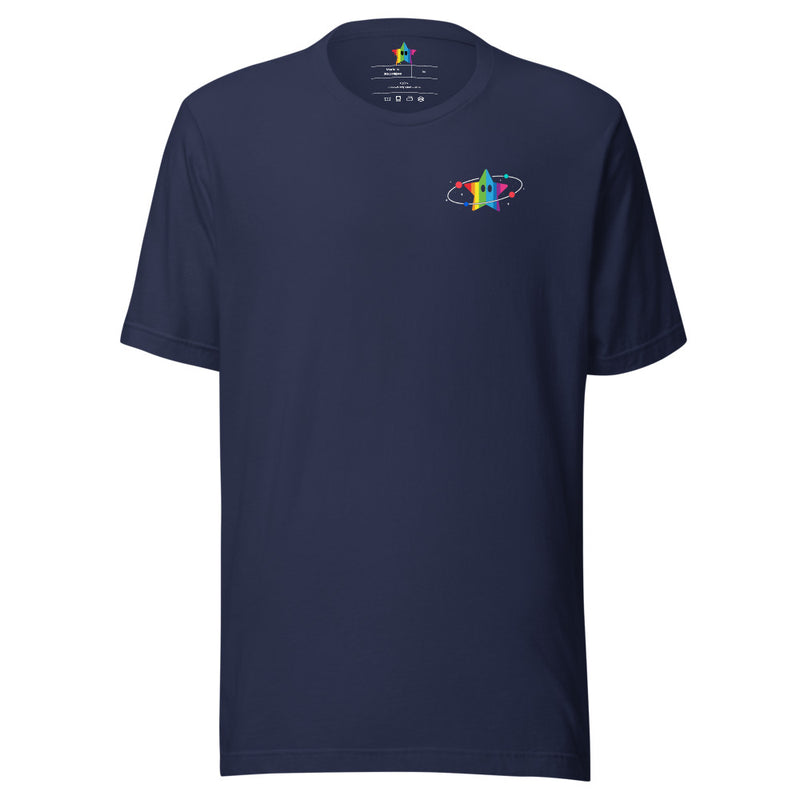 Rainbow Star Orbit Pocket Print Shirt