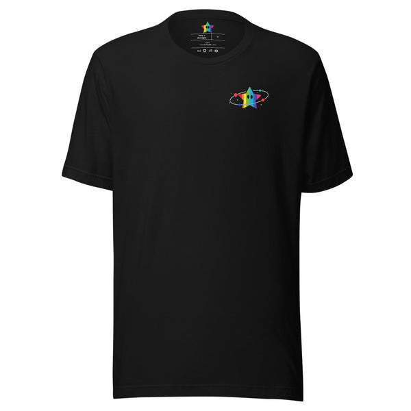 Rainbow Star Orbit Pocket Print Shirt