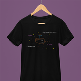 Float through black space & Shoot ball Shirt (Black)