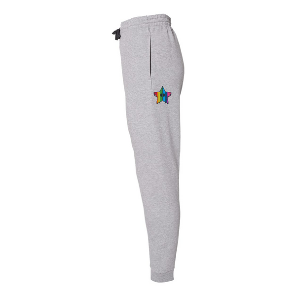 Drippy Star Embroidered Sweatpants