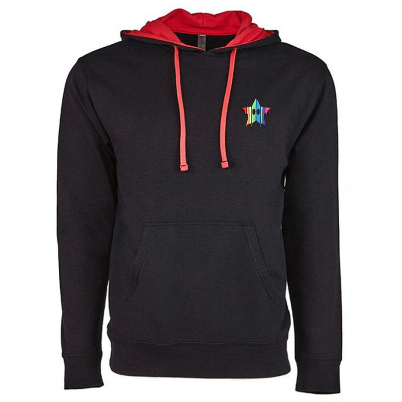 Drippy Star - Embroidered Premium Two-Tone Hoodie
